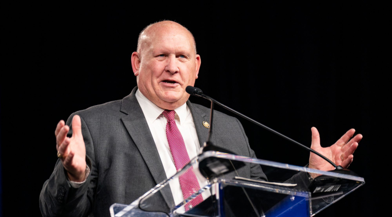 House Agriculture Chairman G.T. Thompson (R-Pa.) touts the Rural Development program Feb. 23 while addressing the General Session audience. Photo by Denny Henry