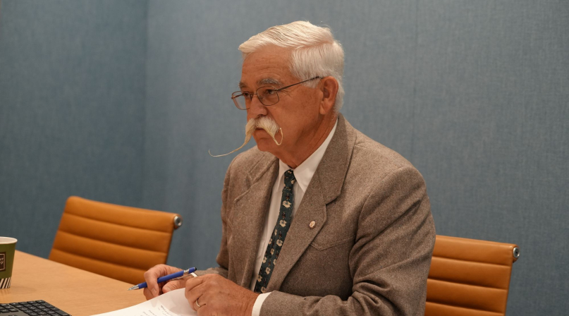 Modoc County, Calif. Supervisor Ned Coe prepares to give congressional testimony June 25. Photo by Charlie Ban 