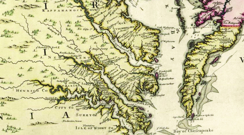 The original shires of Virginia.