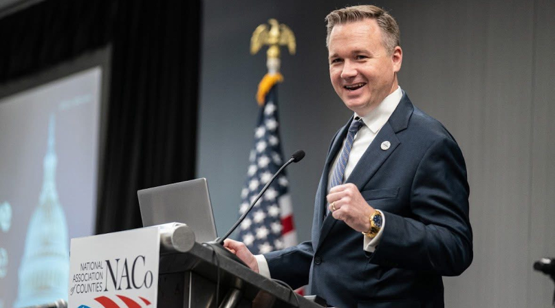 NACo President J.D. Clark welcomes workshop attendees at the 2026 NACo Legislative Conference. Photo by Denny Henry