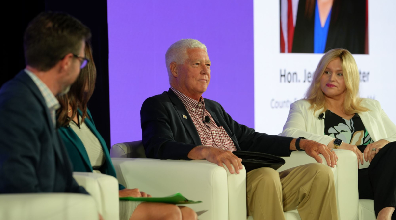 Mason County, W.Va. Commissioner Rick Handley speaks to NACo Annual Conference attendees. Photo by Charlie Ban