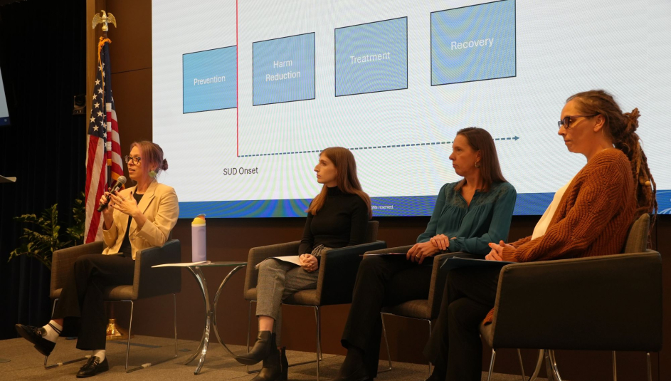 Panelists discuss small opioid settlement allocation best practices at NACo on Nov. 6. Photo by Charlie Ban