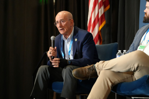 Loudoun County, Va., Supervisor Michael Turner outlines six critical issues for data center development during the NACo Energy Symposium in Potter County, Texas, in September 2026. Photo by Charlie Ban